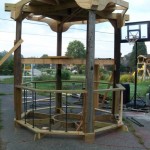 The structure built by David Braun - awaiting transport to Grand Rapids for painting and finishing